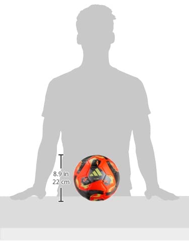 adidas Unisex-Erwachsene Tiro Pro Fußball Winterball, Solar Orange/Schwarz/Eisen Metallic/Team Solar Gelb, 5