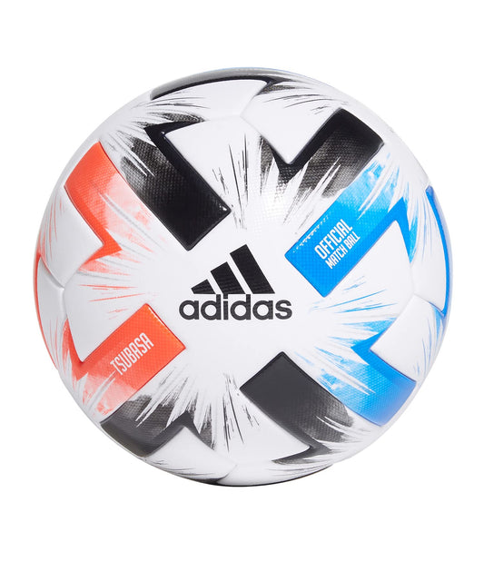 adidas FR8367 Unisex Tsubasa Pro Fußball, White/Solar Red/Glow Blue/Black, 5