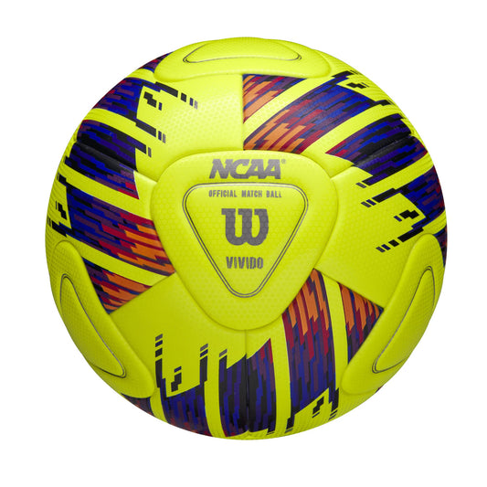 Wilson NCAA Vivido Match Fußball, Größe 5, Gelb/Orange/Violett