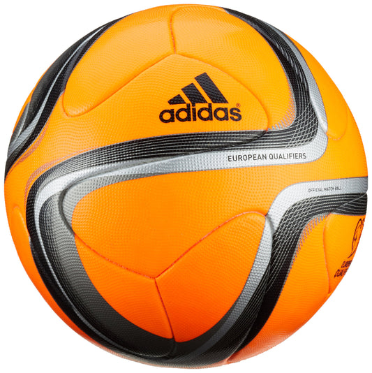 adidas Offizieller Spielball Euro Qualifier, Infrared/Black/Neo Iron Met. F11/Metallic Silver